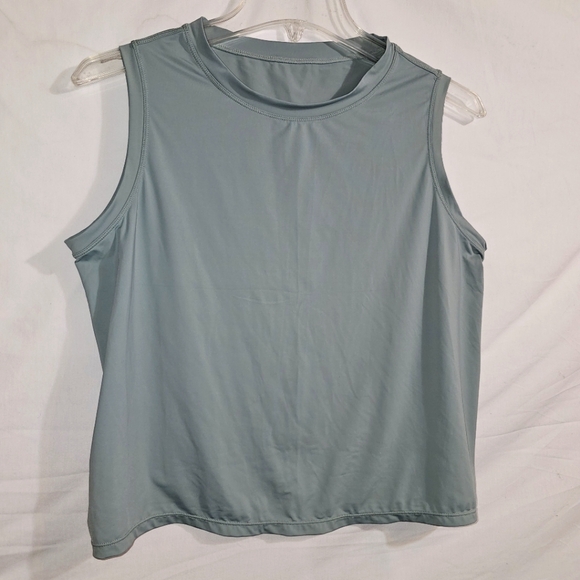 Women's Sleeveless Top - Light Blue - Picture 3 of 7
